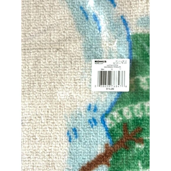 St. Nicholas Square Holiday "Snowman & Penguin" Doormat Rug - Picture 4 of 4